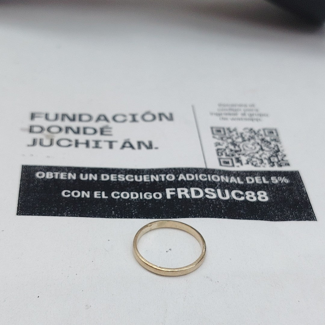 ANILLO, ARGOLLA ORO 8 K 0.8 GRMS (SEMINUEVO)