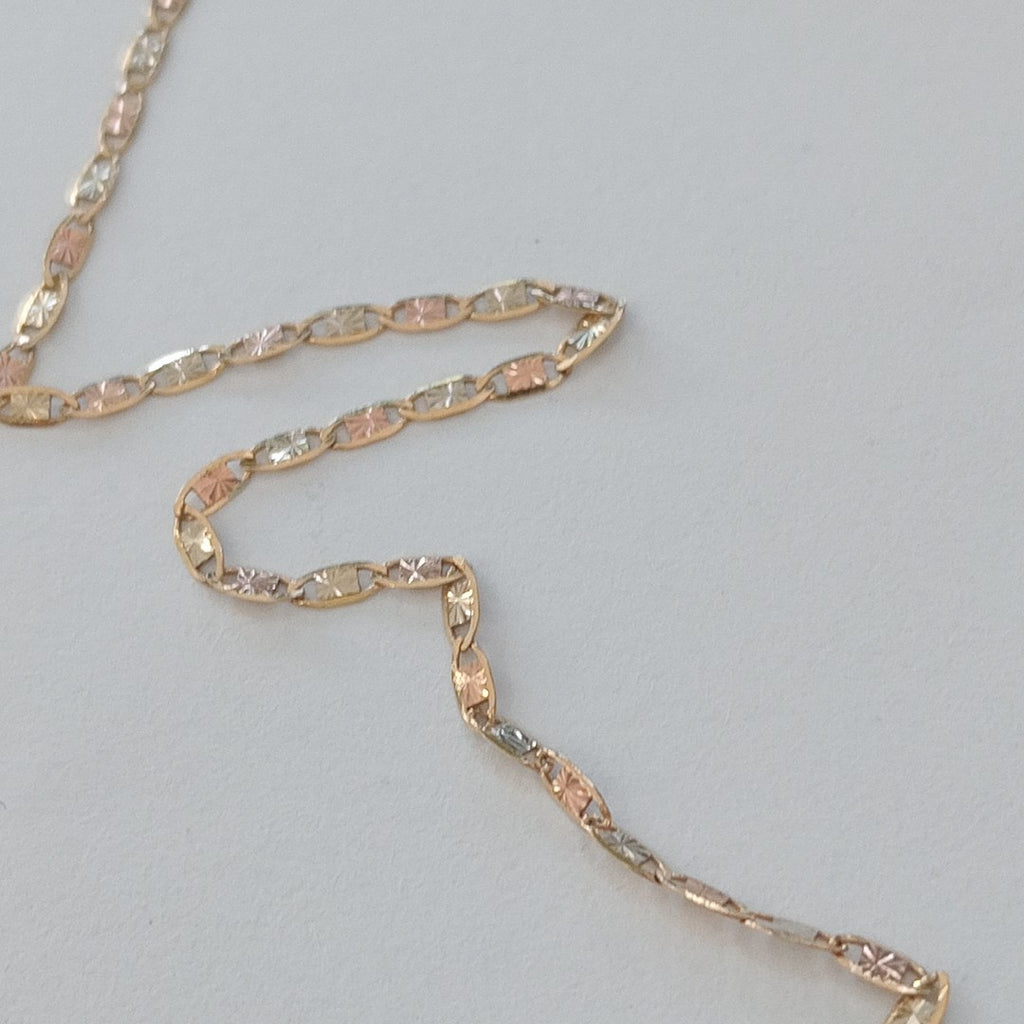 CADENA ORO COMBINADO 10 K 1,40 GRMS (SEMINUEVO)