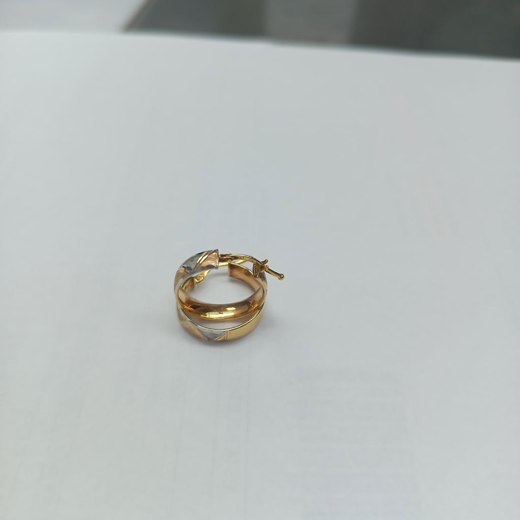 ARRACADAS PAR ORO, RODIADO 14 K 2.1 GRMS (SEMINUEVO)