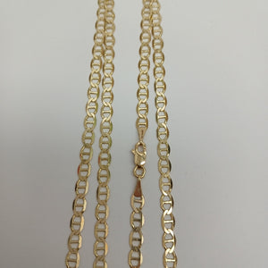 CADENAS TEJIDO MARINERA ORO 14K 60 CM 8.8 GR (NUEVO)