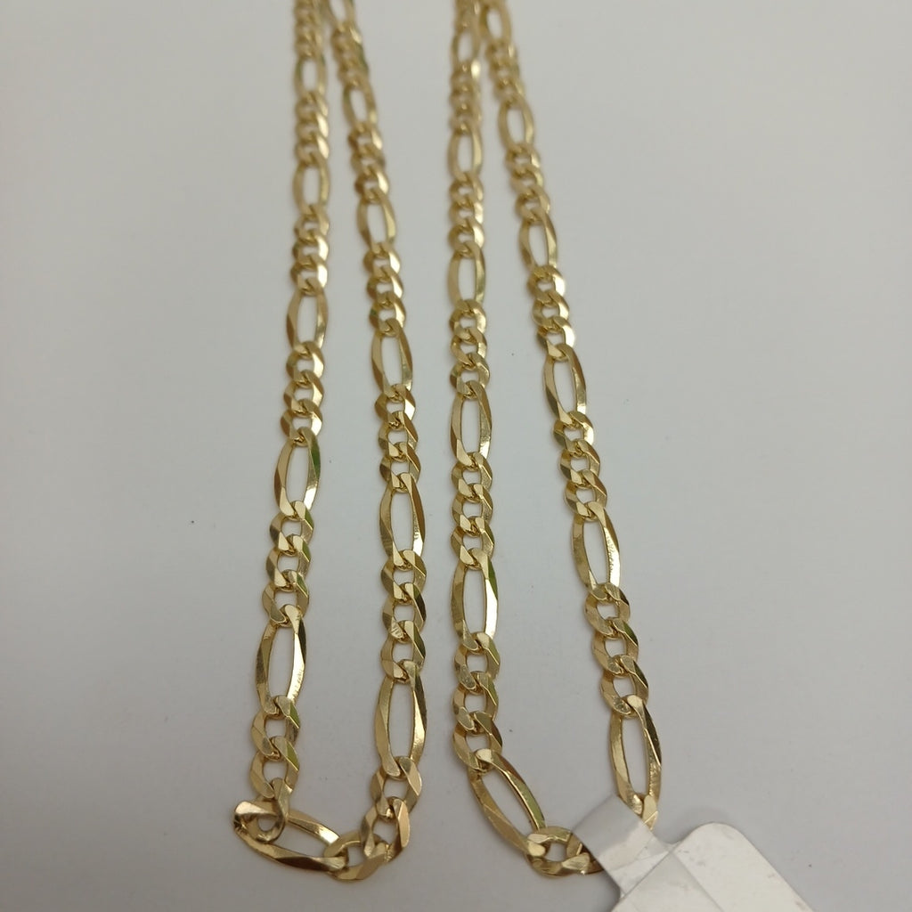 CADENAS TEJIDO 3X1 ORO 14K 55 CM 12.5 GR (NUEVO)