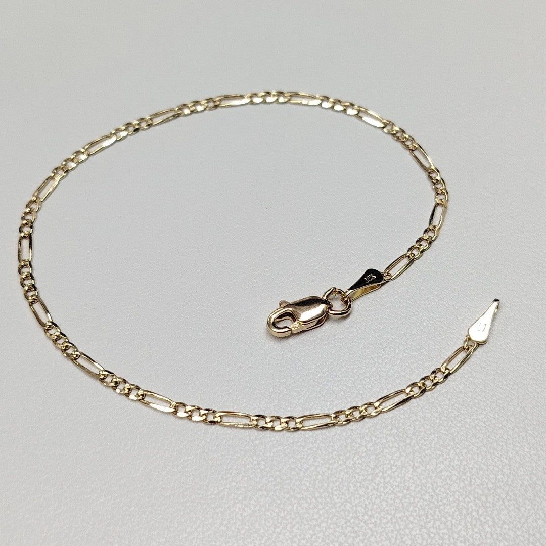 PULSERAS 3X1 ORO 14K 18 CM 1.5 GR (NUEVO)
