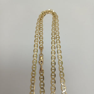 CADENAS TEJIDO MARINERA ORO 14K 50 CM 7.4 GR (NUEVO)