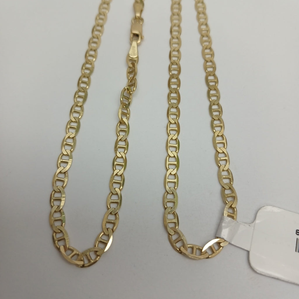 CADENAS TEJIDO GUCHI ORO 10K 60 CM 8.2 GR (NUEVO)