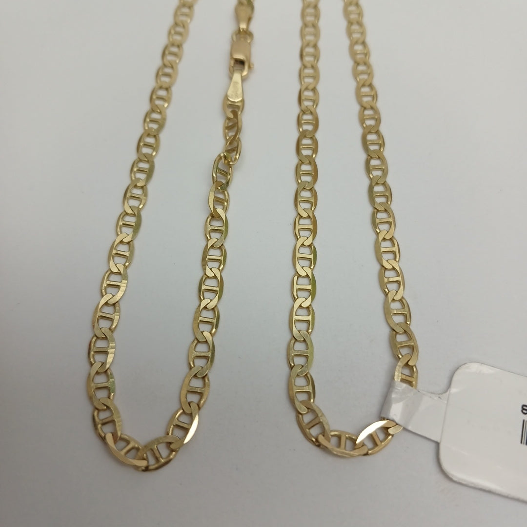 CADENAS TEJIDO GUCHI ORO 10K 60 CM 8.2 GR (NUEVO)