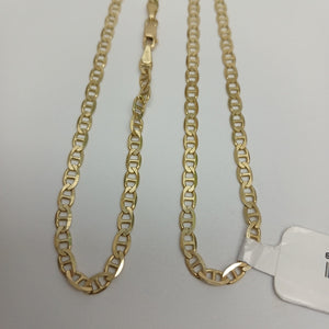 CADENAS TEJIDO GUCHI ORO 10K 60 CM 8.2 GR (NUEVO)