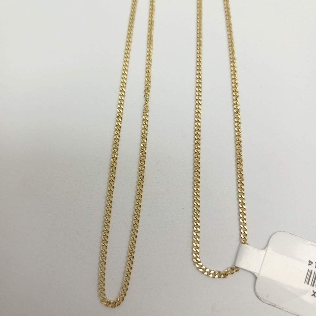 CADENAS TEJIDO BARBADA ORO 10K 55 CM 3 GR (NUEVO)