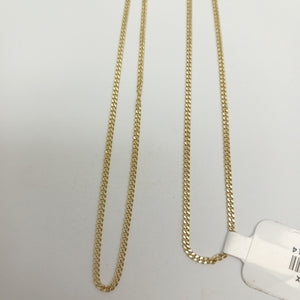 CADENAS TEJIDO BARBADA ORO 10K 55 CM 3 GR (NUEVO)