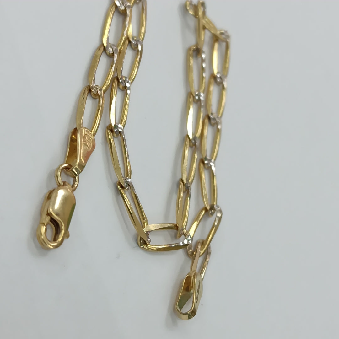 PULSERA TEJIDO ESLABONES 4.6G 21 CM (NUEVO)