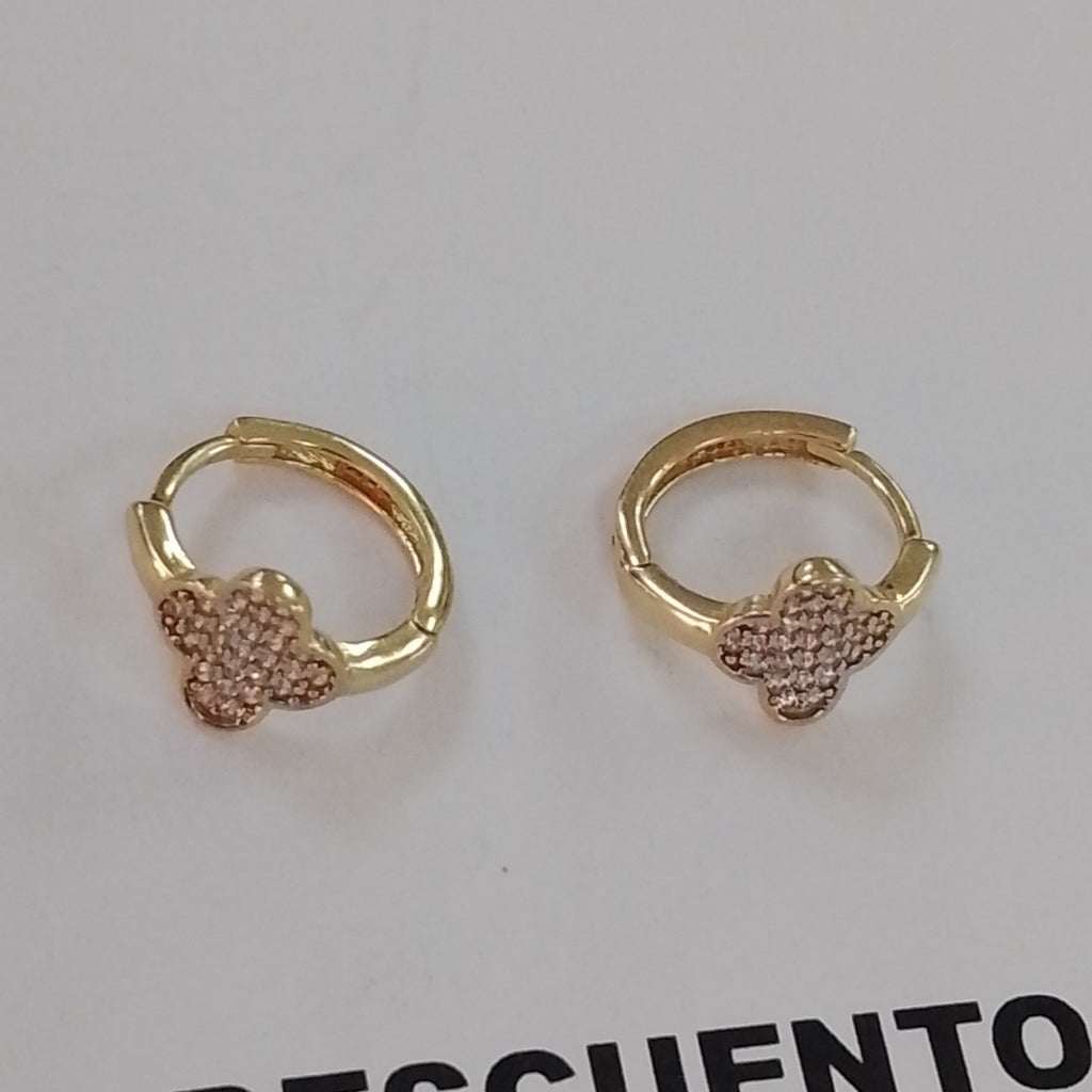 ARRACADAS PAR ORO 14 K 1.7 GRMS (SEMINUEVO)