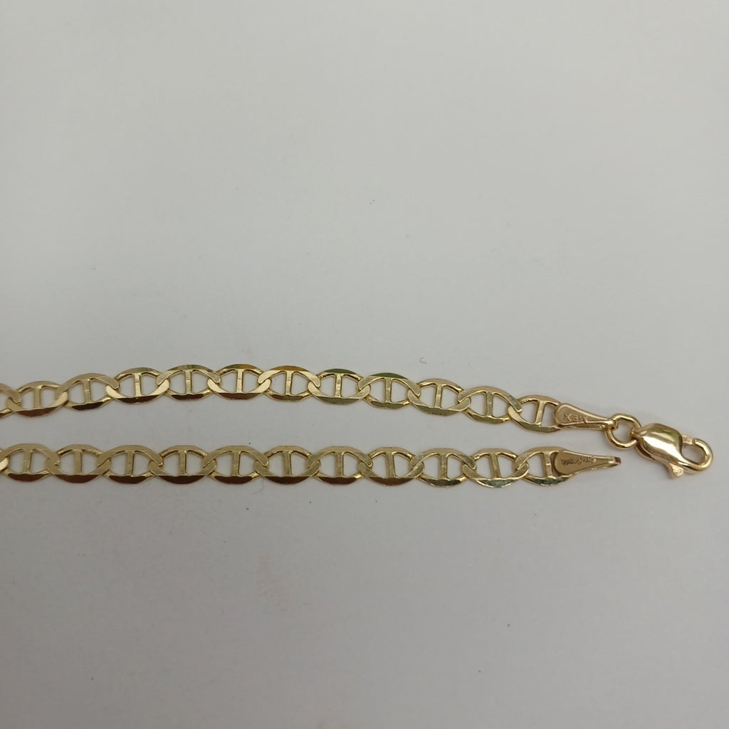 PULSERAS TEJIDO MARINERA ORO 14K 18 CM 2.8 GR (NUEVO)