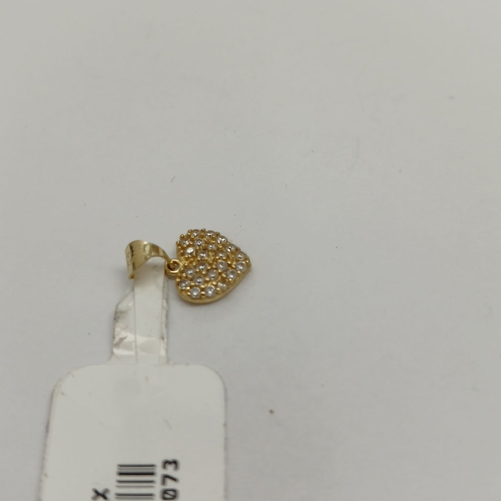 DIJES CORAZON C/CIRCONIA ORO 10K 0.7 GR (NUEVO)