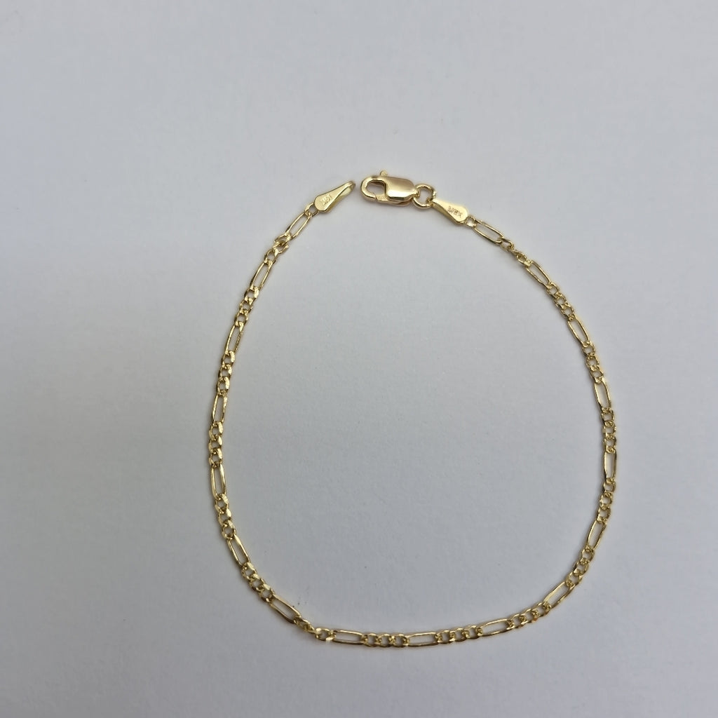 PULSERAS 3X1 ORO 14K 18 CM 1.5 GR (NUEVO)