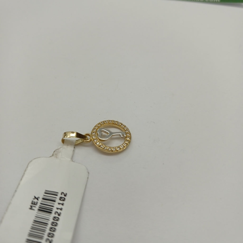 DIJES LLAVE C/CIRCONIAS ORO 10K 0.6 GR (NUEVO)