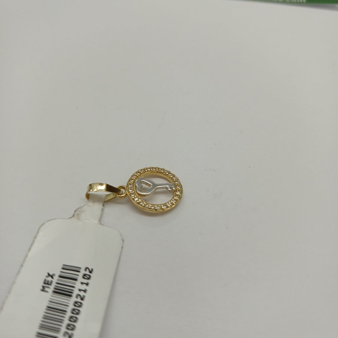 DIJES LLAVE C/CIRCONIAS ORO 10K 0.6 GR (NUEVO)