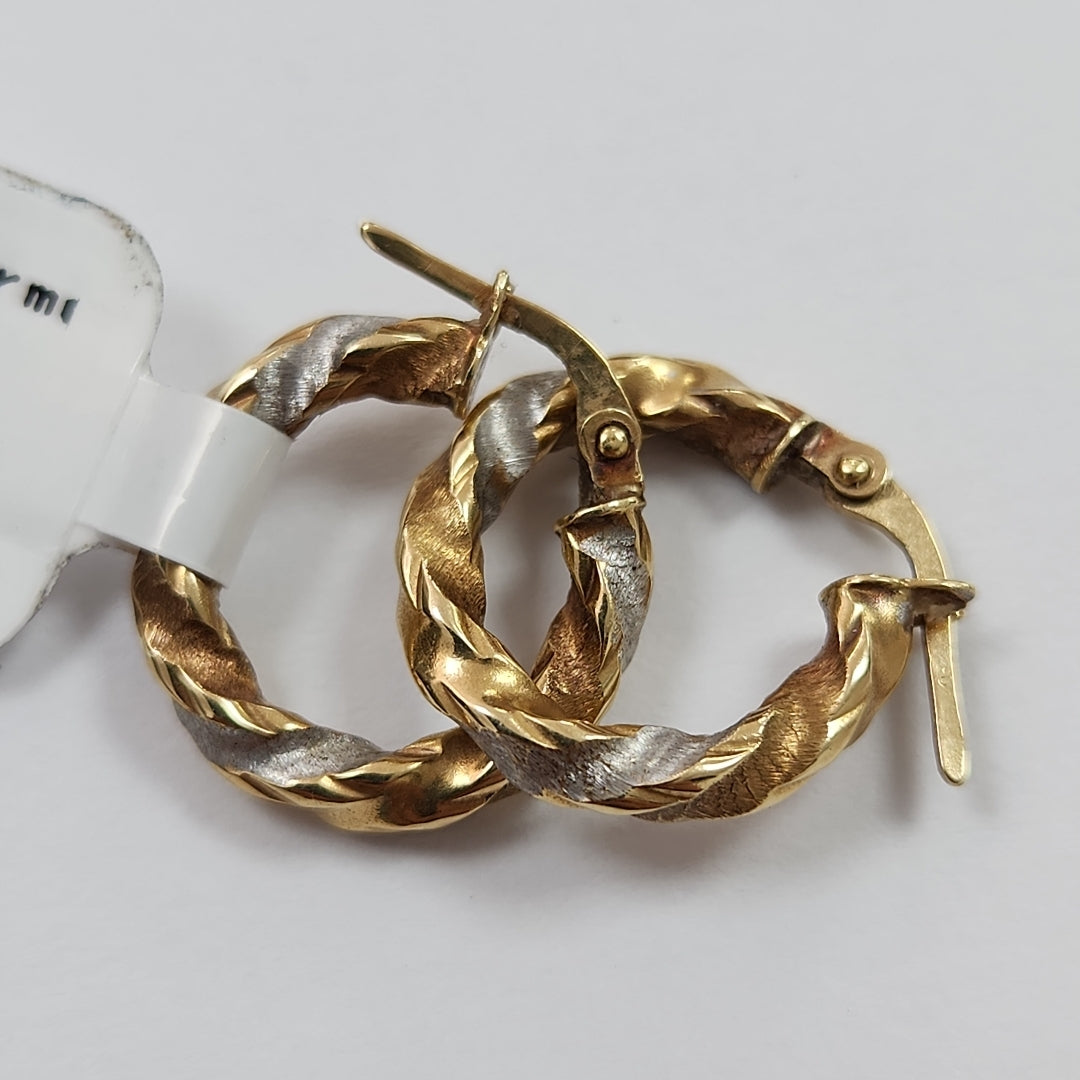 ARRACADAS PAR ORO 14 K 1.2 GRMS (SEMINUEVO)