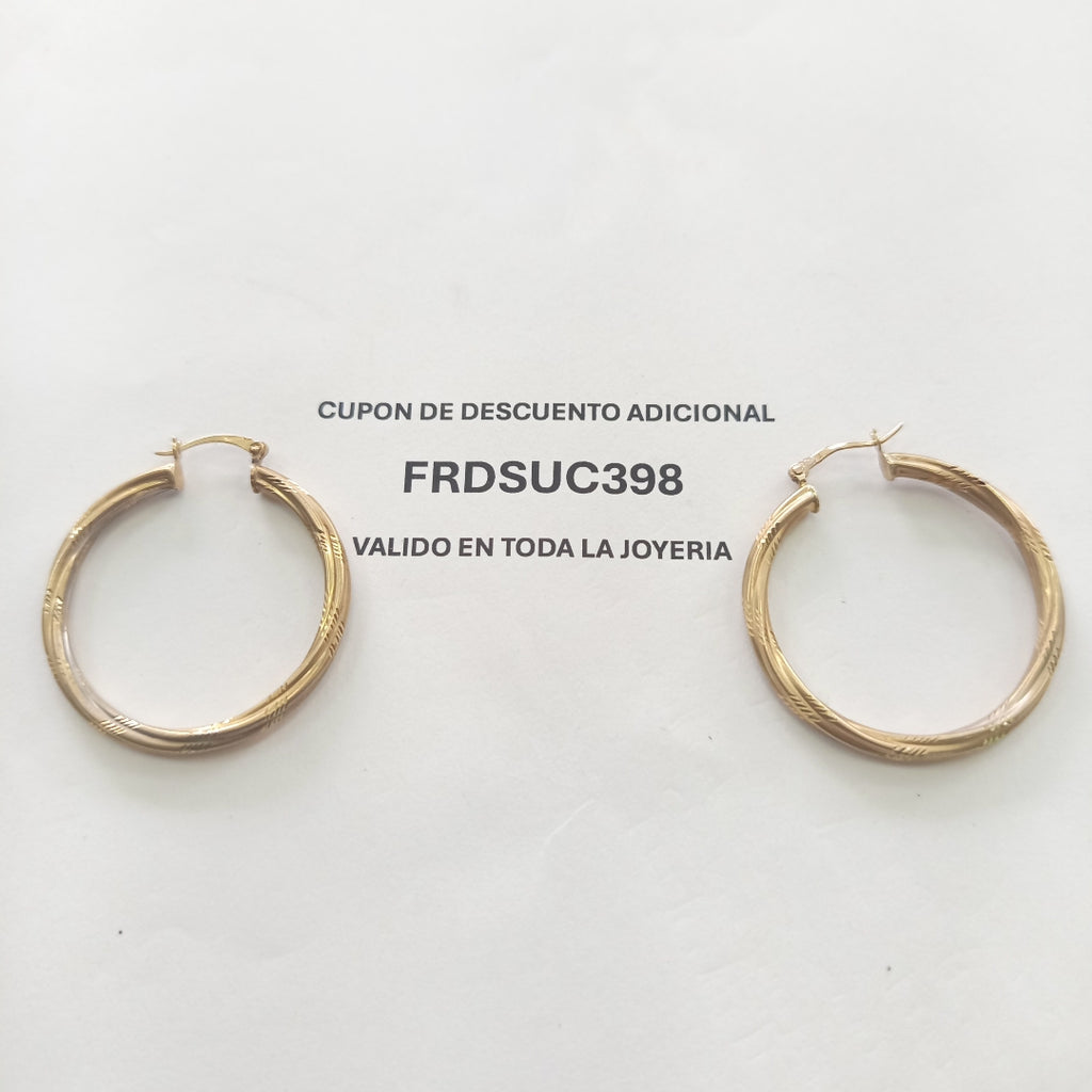 ARRACADAS PAR ORO 10 K 3.9 GRMS (SEMINUEVO)