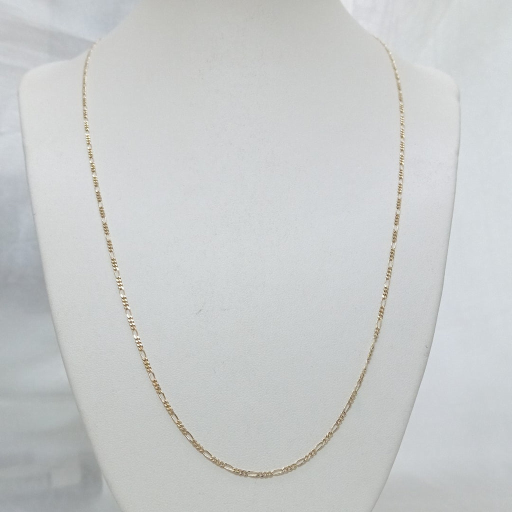 CADENAS TEJIDO 3X1 ORO 14K 55 CM 2.7 GR (NUEVO)