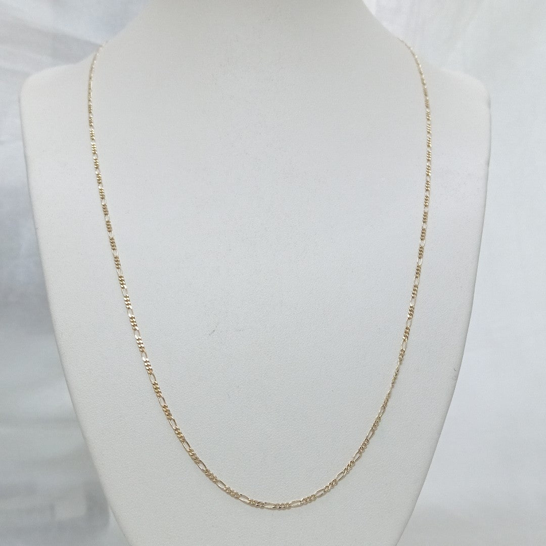 CADENAS TEJIDO 3X1 ORO 14K 55 CM 2.7 GR (NUEVO)