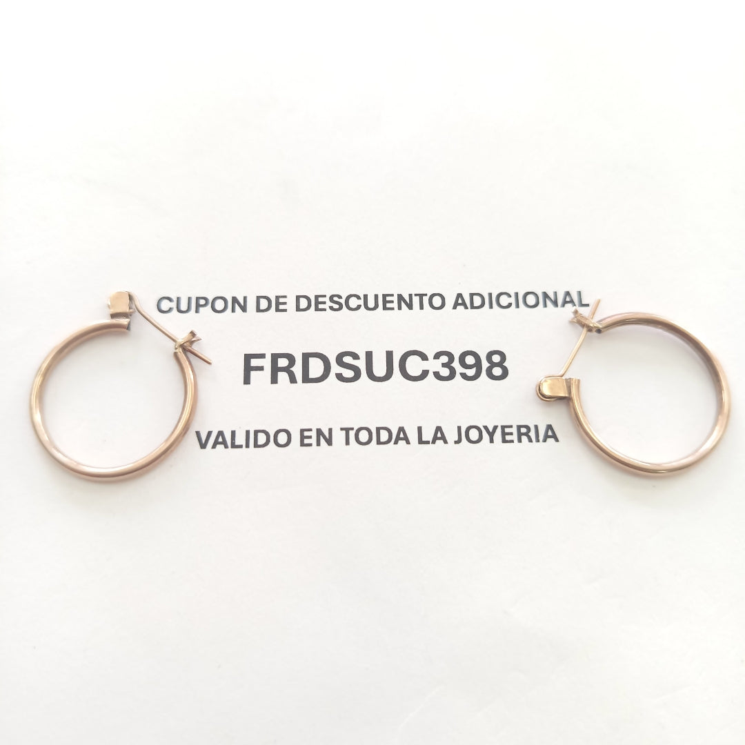 ARRACADAS PAR ORO 8 K 1.8 GRMS (SEMINUEVO)