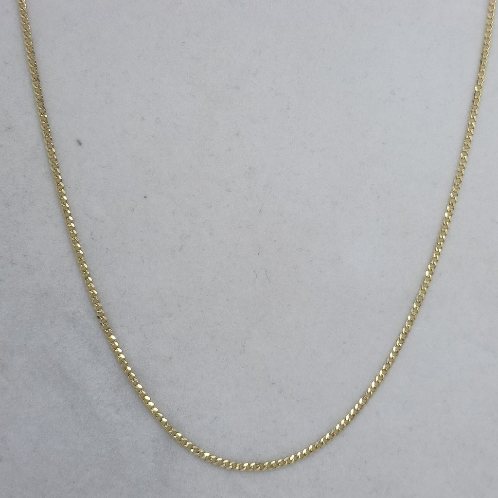 CADENAS TEJIDO BARBADA ORO 10K 55 CM 3.9 GR (NUEVO)