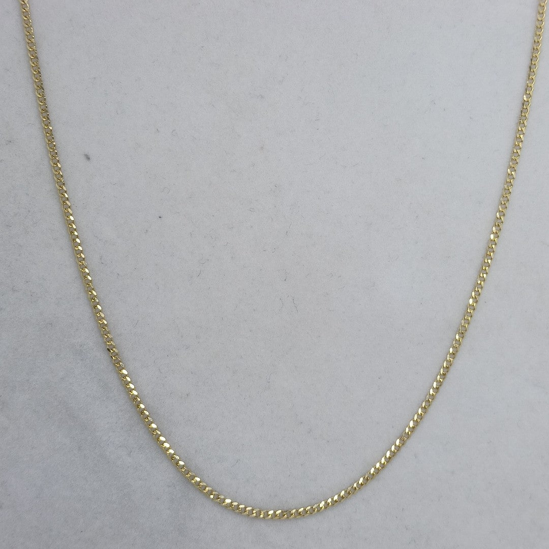 CADENAS TEJIDO BARBADA ORO 10K 55 CM 3.9 GR (NUEVO)