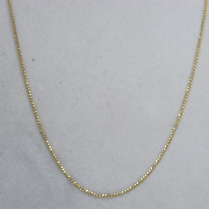 CADENAS TEJIDO BARBADA ORO 10K 55 CM 3.9 GR (NUEVO)