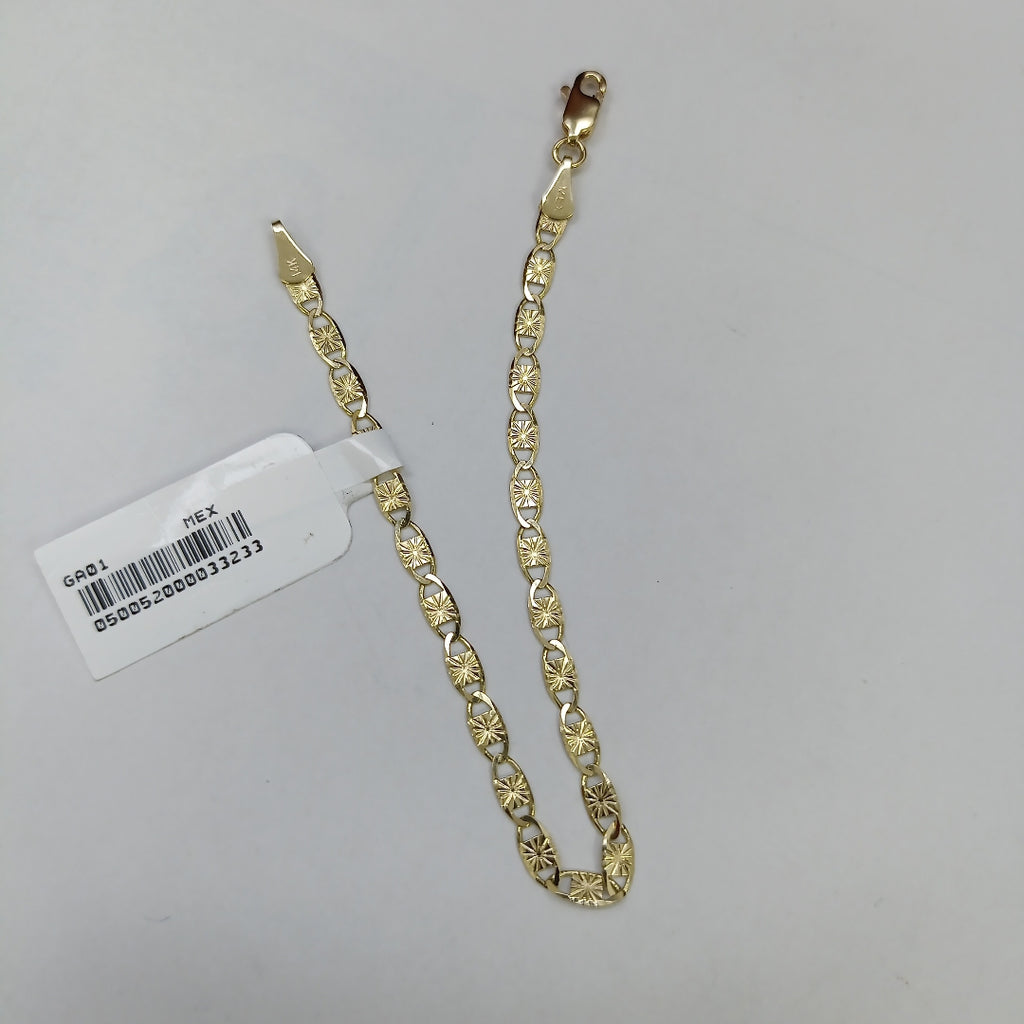 PULSERAS GUCHI ORO 14K 18 CM 2.9 GR (NUEVO)