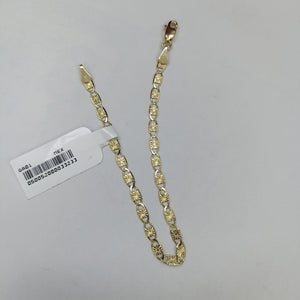 PULSERAS GUCHI ORO 14K 18 CM 2.9 GR (NUEVO)