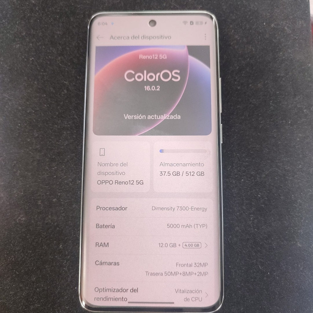 CELULAR OPPO RENO12 5G CPH2625 (2024) 512 GB 12 GB RAM (SEMINUEVO)