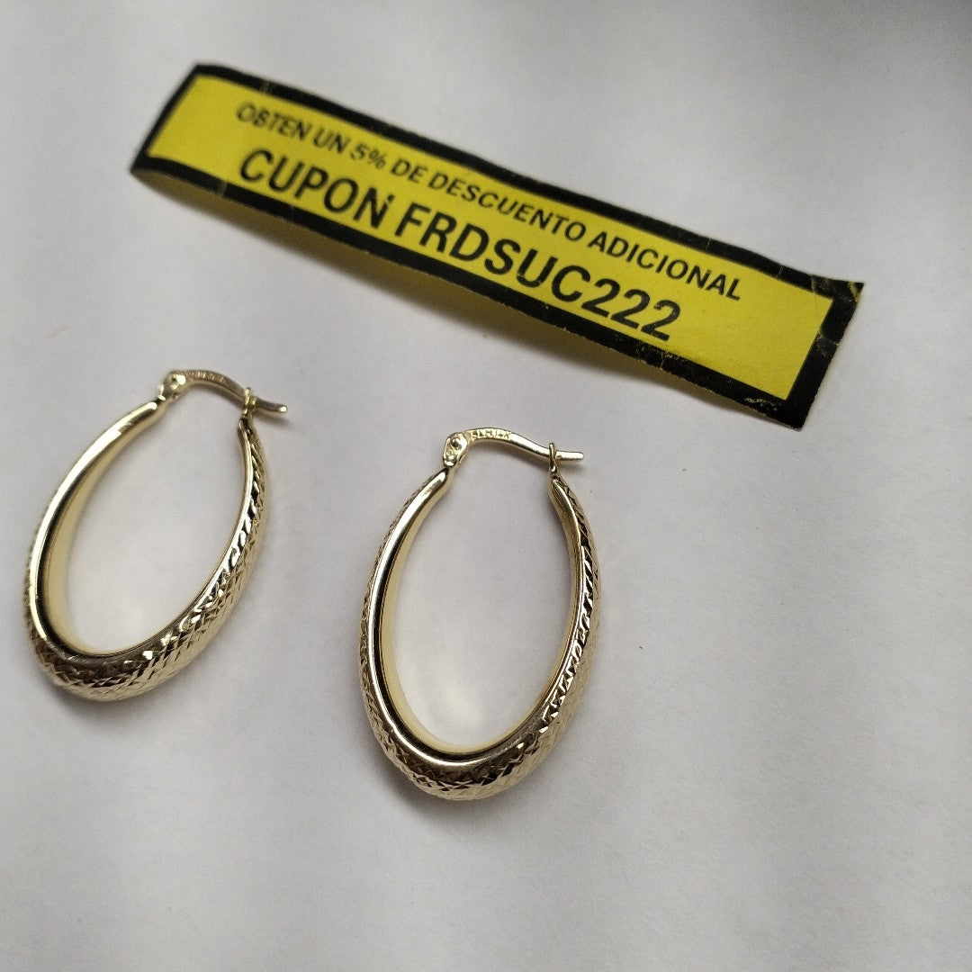 ARRACADAS PAR ORO 14 K 2,90 GRMS (SEMINUEVO)