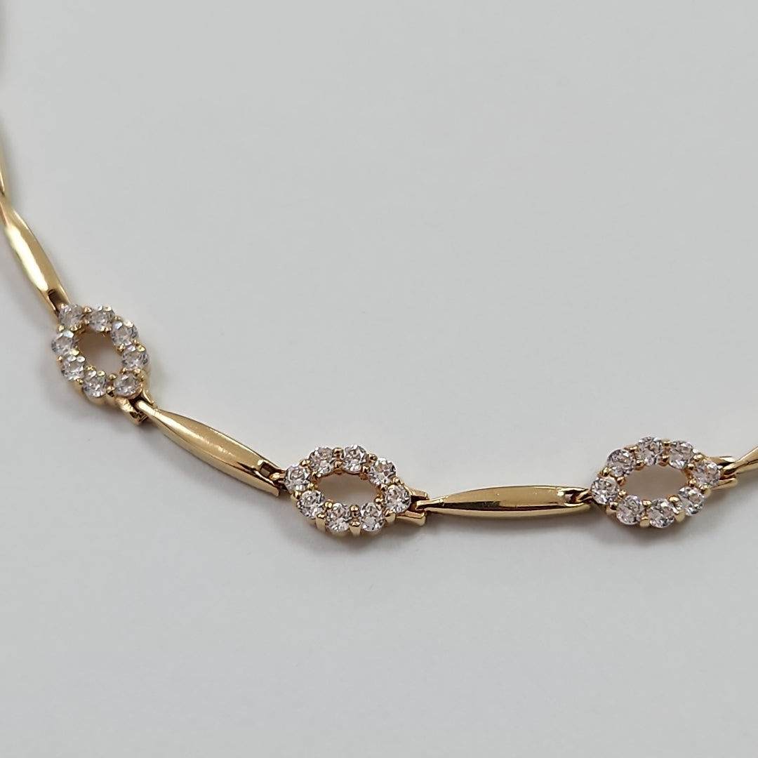 PULSERA RIGIDA ORO 14 K 4.8 GRMS (SEMINUEVO)