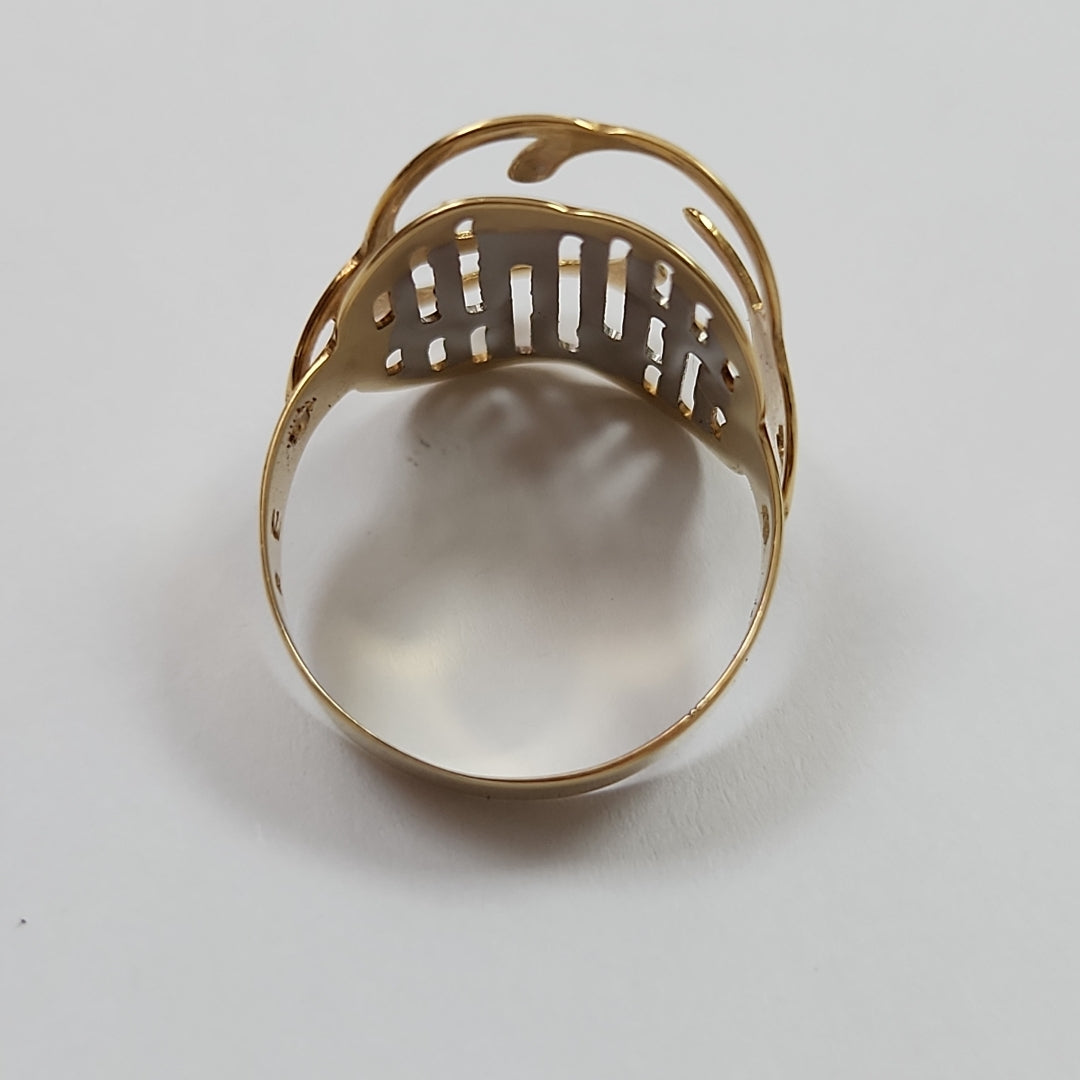 ANILLO ORO, RODIADO 14 K 3.3 GRMS (SEMINUEVO)