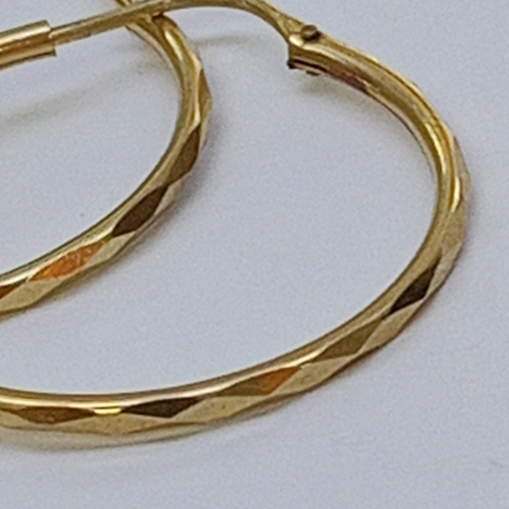 ARRACADAS PAR ORO 14 K 1.5 GRMS (SEMINUEVO)