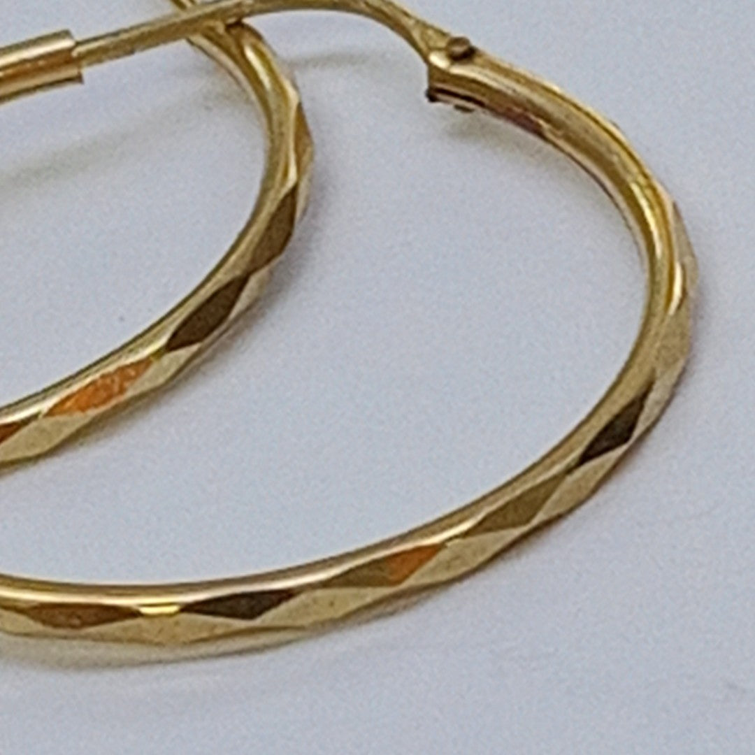 ARRACADAS PAR ORO 14 K 1.5 GRMS (SEMINUEVO)