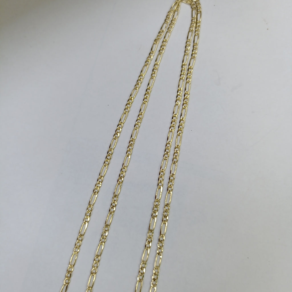 CADENAS 3X1 ORO 14K 55 CM 4 GR (NUEVO)