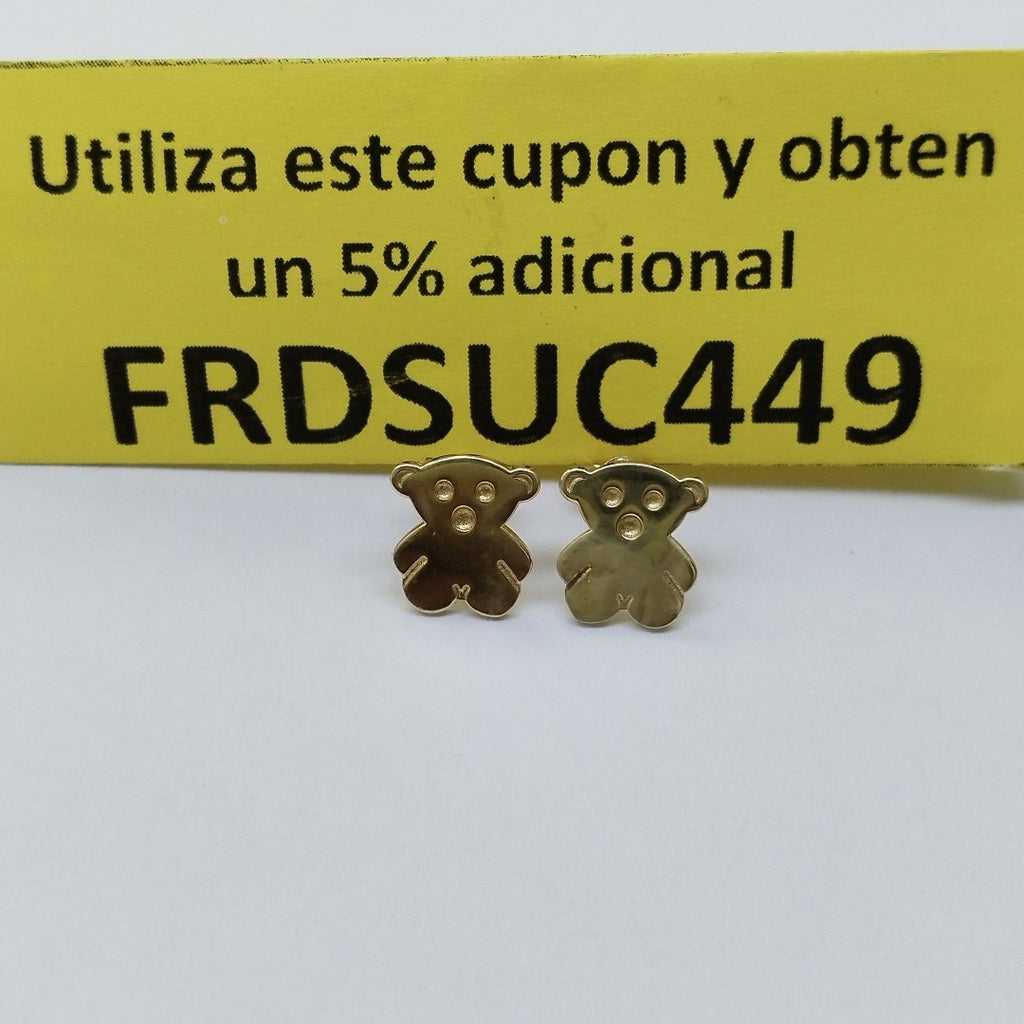 BROQUELES PAR ORO 14 K 1,50 GRMS (SEMINUEVO)