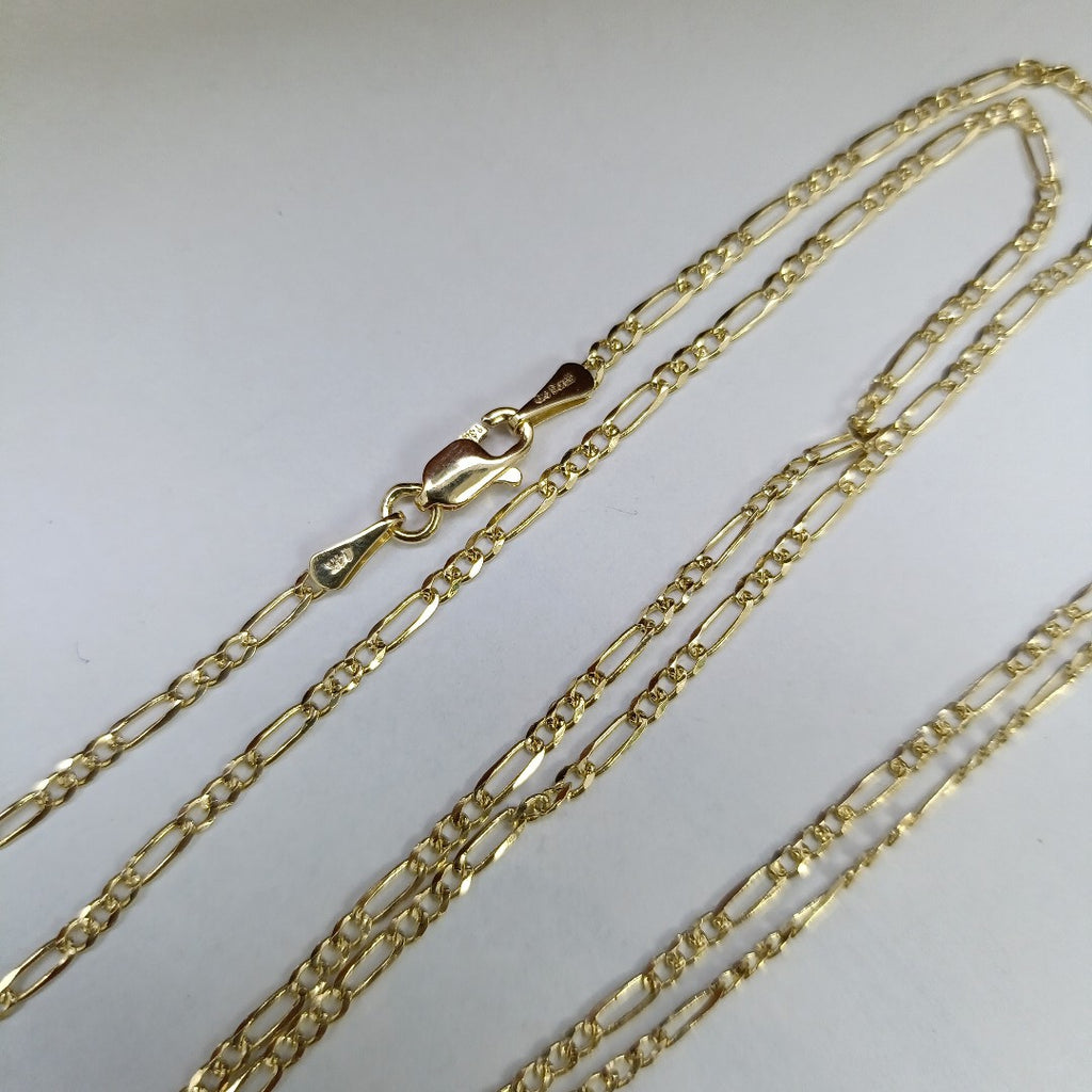 CADENAS 3X1 ORO 14K 55 CM 3.9 GR (NUEVO)