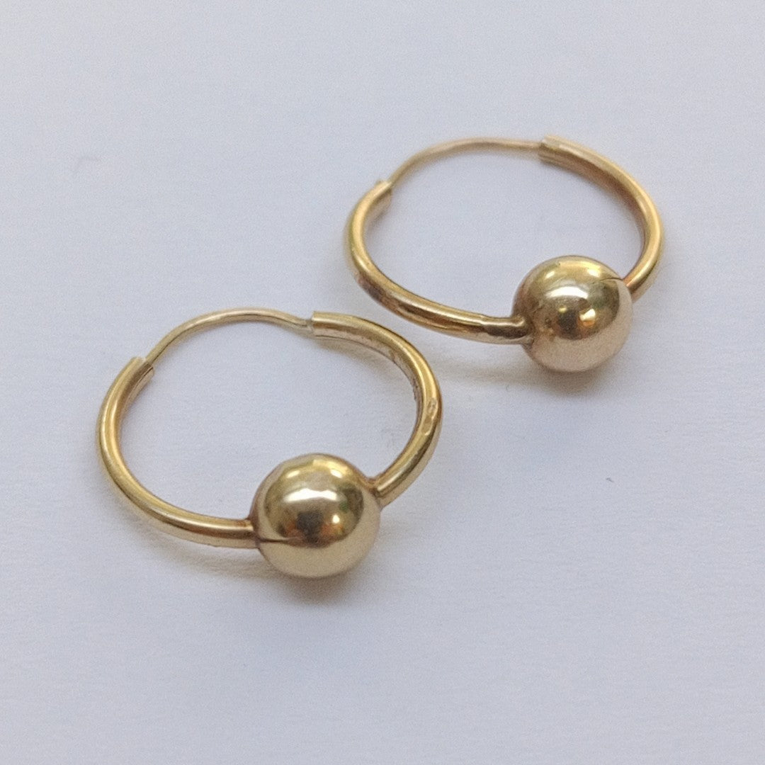 ARRACADAS PAR ORO 10 K 1 GRMS (SEMINUEVO)
