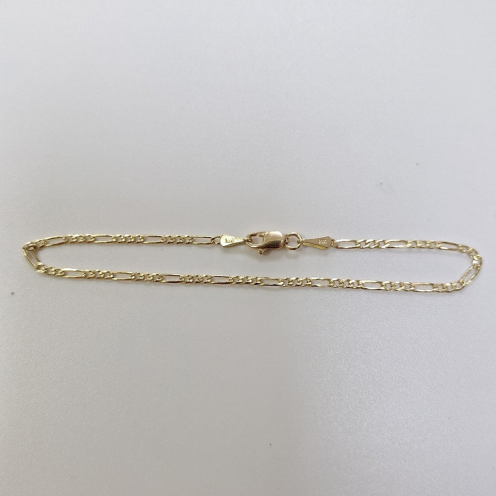 PULSERAS 3X1 ORO 14K 18 CM 1.5 GR (NUEVO)