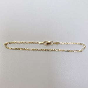 PULSERAS 3X1 ORO 14K 18 CM 1.5 GR (NUEVO)