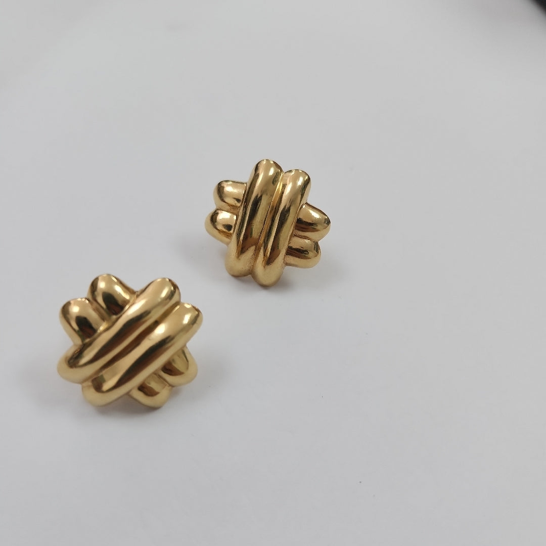 ARETES PAR ORO 14 K 6,00 GRMS (SEMINUEVO)