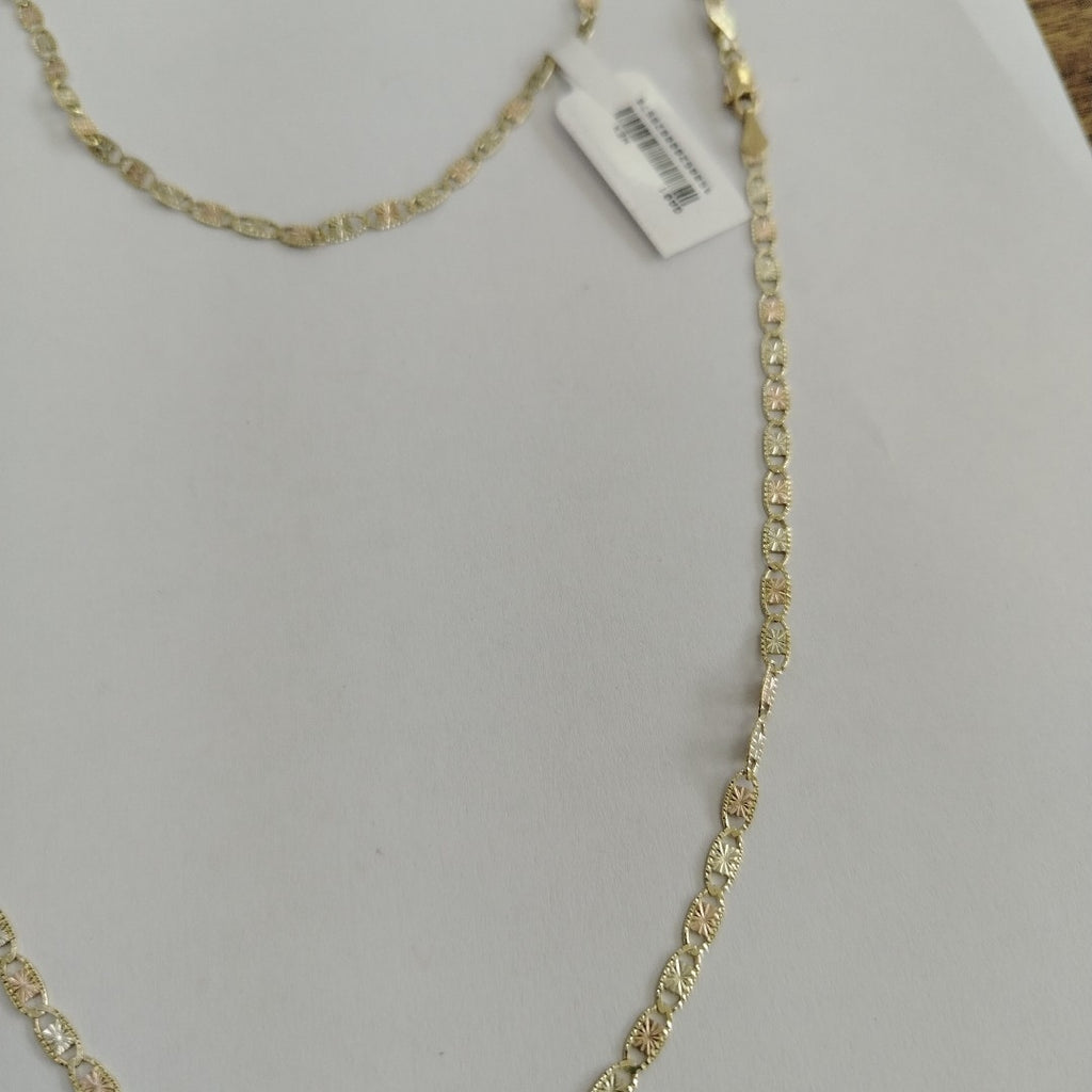CADENAS TEJIDO GUCHI ORO 10K 55 CM 6.8 GR (NUEVO)
