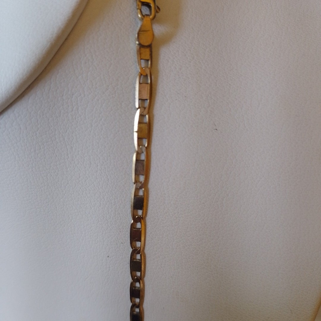CADENA ORO, ORO COMBINADO, RODIADO 10 K 8.8 GRMS (SEMINUEVO)