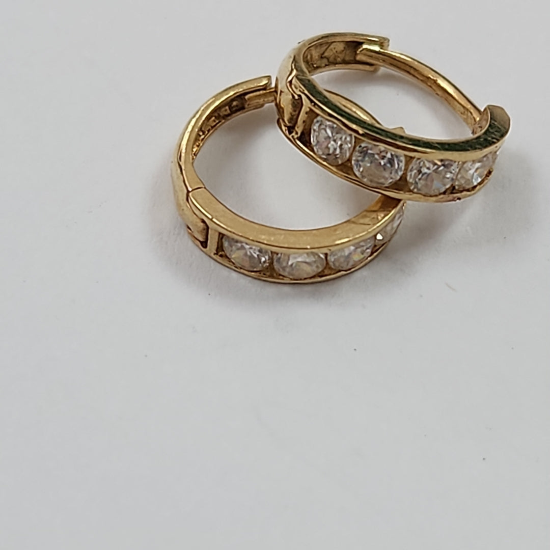 ARRACADAS PAR ORO 14 K 1,20 GRMS (SEMINUEVO)