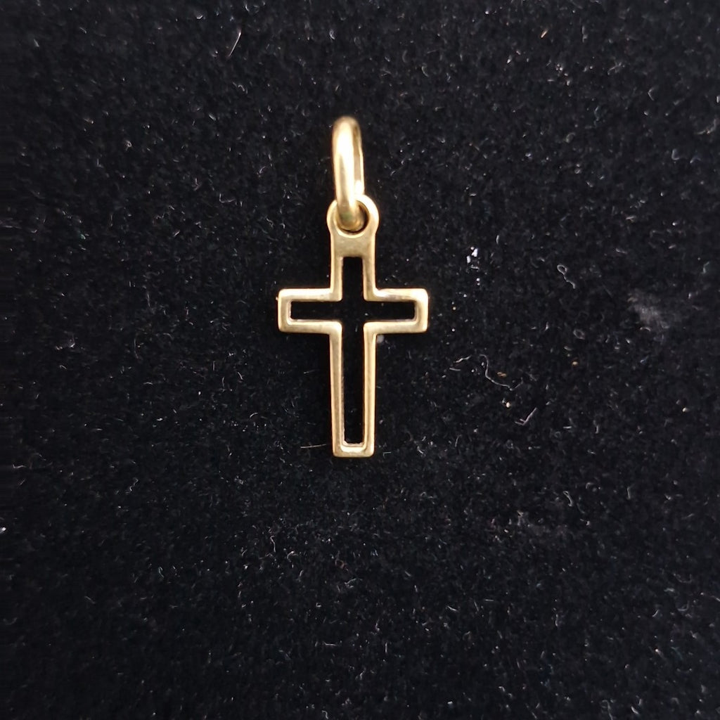CRUZ, DIJE ORO 14 K 0.6 GRMS (SEMINUEVO)