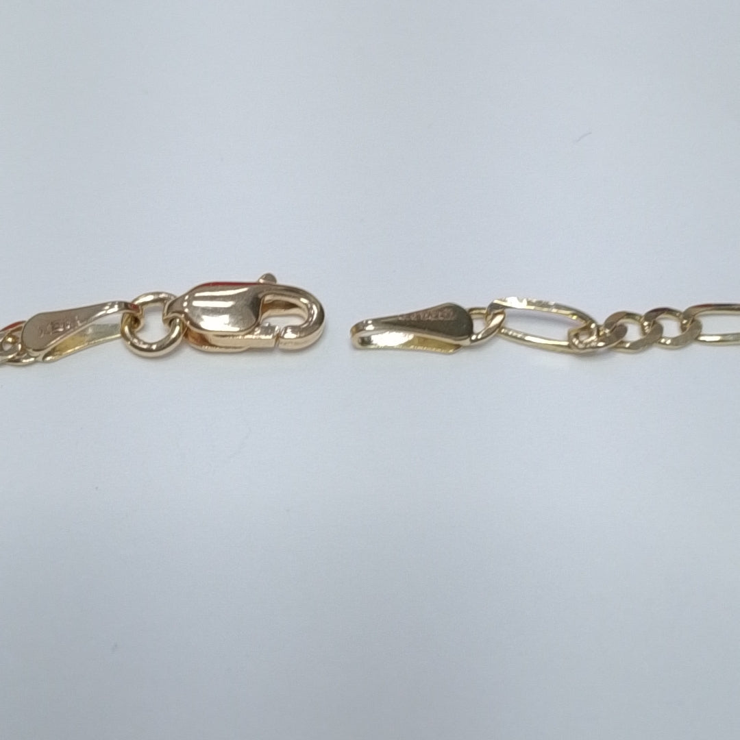 PULSERAS 3X1 ORO 14K 21 CM 2.1 GR (NUEVO)