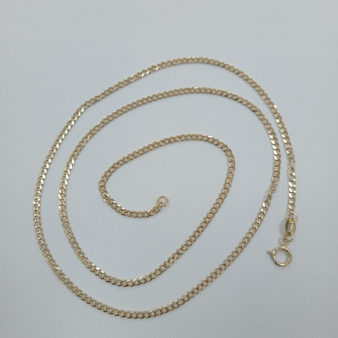 CADENAS TEJIDO BARBADA ORO 10K 50 CM 3.5 GR (NUEVO)