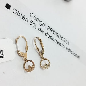 BROQUELES ORO 14K 2 (NUEVO)