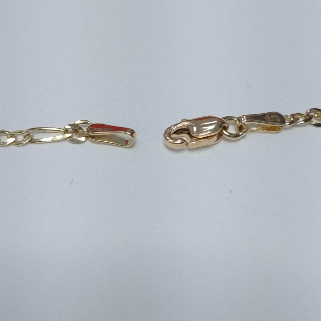 PULSERAS TEJIDO 3X1 ORO 14K 18 CM 1.9 GR (NUEVO)